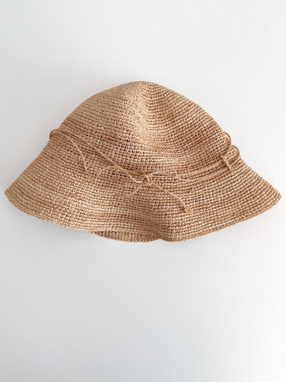 MUJI Raffia Foldable Sun Hat Size 55-57.5 cm - Picture 3 of 6